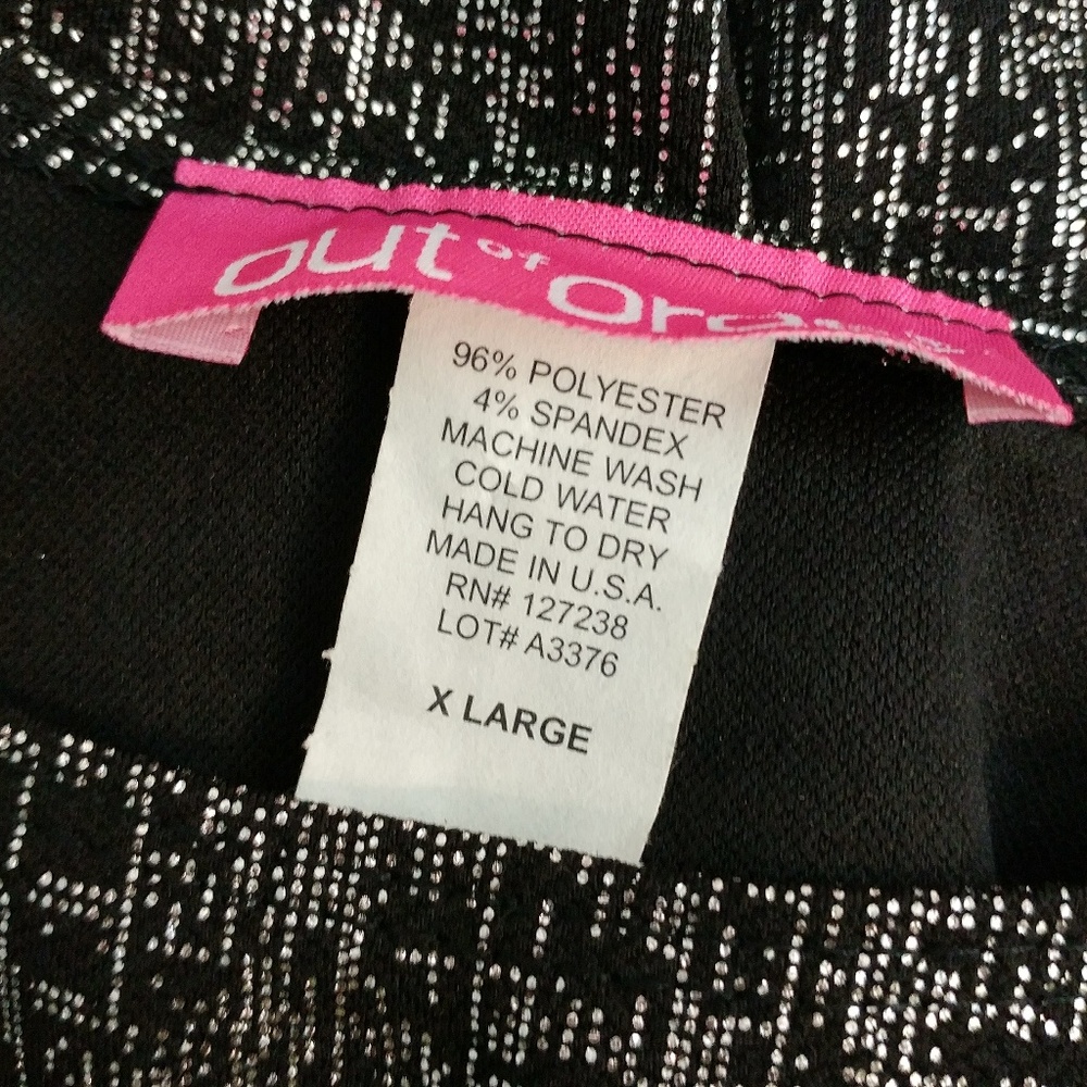 Out of Order Black & Silver Cutout Back Bodycon - Picture 6 of 6